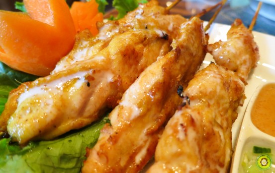 Chicken Satay Upclose